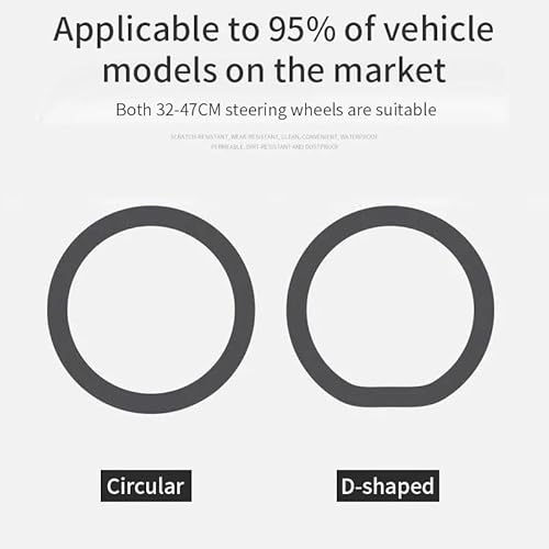 Universeller Elastischer Rutschfester Auto-Lenkradbezug Für 32–47 Cm Mehrfarbig Auto-Dekor-Zubehör Auto Lenkradabdeckung(Red) von ZBLNKZNGKA