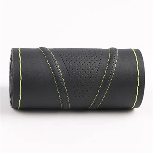 Verschleißfeste Auto-Lenkradhüllen Universell 38 Cm Dreidimensionale Atmungsaktive Rutschfeste Lenkradhülle Auto Lenkradabdeckung(Green) von ZBLNKZNGKA