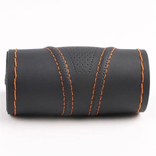 Verschleißfeste Auto-Lenkradhüllen Universell 38 Cm Dreidimensionale Atmungsaktive Rutschfeste Lenkradhülle Auto Lenkradabdeckung(Orange) von ZBLNKZNGKA