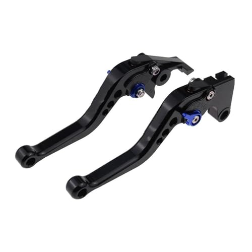 ZBLNKZNGKA Hebel Bremsgriff Motorrad Für Daytona 660 Für Daytona660 Für Daytona-660 2024- Motorrad Kurze Bremse Kupplung Hebel Einstellbare Griff Set Kupplung Bremshebel Motorrad(A-Black with Blue) von ZBLNKZNGKA