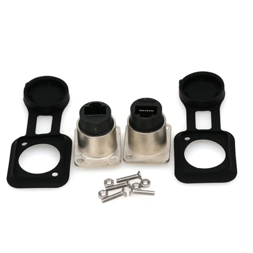 ZBLZGP 2 Pack RJ45 Panel Typ Adapter D-Typ Modul Kategorie 6 Netzwerk CAT6 Gigabit Butt Straight RJ45 Netzwerkkabel für Multimedia Signalübertragung ZBLZGP 2 Pack RJ45 Panel Typ Adapter D-Typ Modul Kategorie 6 Netzwerk CAT6 Gigabit Butt Straight RJ45 Netzwerkkabel für Multimedia Signalübertragung von ZBLZGP