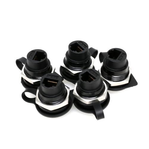 ZBLZGP 5 Pack RJ45 CAT6 Adapter Circular Modul verbunden mit Engineering 86 Panel rechtwinklige Erweiterung durch Kopf Stecker für industrielle ZBLZGP 5 Pack RJ45 CAT6 Adapter Circular Modul verbunden mit Engineering 86 Panel rechtwinklige Erweiterung durch Kopf Stecker für industrielle von ZBLZGP