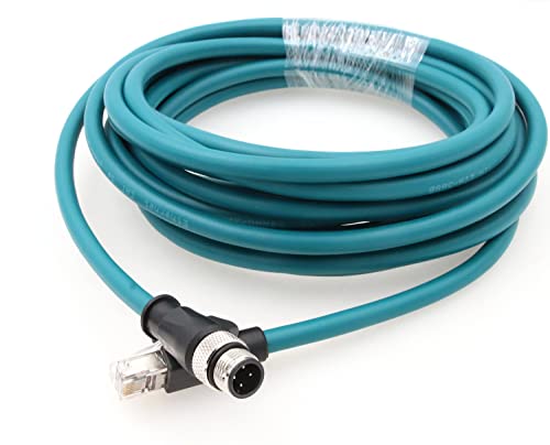 ZBLZGP M12 Ethernet-Kabel in Industriequalität, 4-polig, D-Code auf RJ45, CAT5e, 1 Gbit/s, IP67, 1 m, für Fabrikautomatisierung, Robotik ZBLZGP M12 Ethernet-Kabel in Industriequalität, 4-polig, D-Code auf RJ45, CAT5e, 1 Gbit/s, IP67, 1 m, für Fabrikautomatisierung, Robotik von ZBLZGP