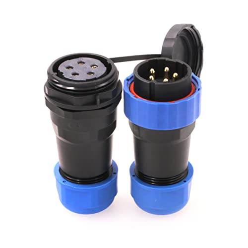 ZBLZGP SD28 5 Pin 25A In Line Kabel Männlich Weiblich Stecker Buchse Wasserdicht IP68 Luftfahrt 28MM Stecker Rund Elektrisch Automotive Kunststoff Stromstecker ZBLZGP SD28 5 Pin 25A In Line Kabel Männlich Weiblich Stecker Buchse Wasserdicht IP68 Luftfahrt 28MM Stecker Rund Elektrisch Automotive Kunststoff Stromstecker von ZBLZGP
