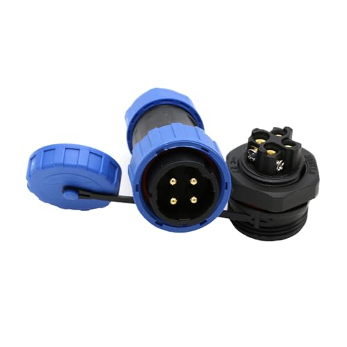 ZBLZGP TY20 4 poliger 25A Bulkhead Wasserdichter Stecker Schnelltrennstecker Männlich Weiblich Kabelstecker Buchse Lötfrei Schraubanschluss Panel Mount Rundstecker ZBLZGP TY20 4 poliger 25A Bulkhead Wasserdichter Stecker Schnelltrennstecker Männlich Weiblich Kabelstecker Buchse Lötfrei Schraubanschluss Panel Mount Rundstecker von ZBLZGP