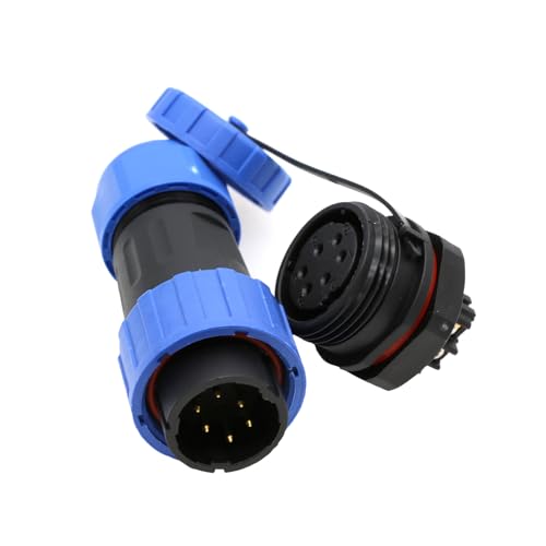 ZBLZGP TY20 6 poliger 5A Schraub-Crimp-Luftfahrtstecker Wasserdichter Stecker Kabelstecker Einbaumontage Buchse Staubgeschützter Bulkhead Lötfreier Schnelltrennstecker Draht 18AWG Kabelstecker ZBLZGP TY20 6 poliger 5A Schraub-Crimp-Luftfahrtstecker Wasserdichter Stecker Kabelstecker Einbaumontage Buchse Staubgeschützter Bulkhead Lötfreier Schnelltrennstecker Draht 18AWG Kabelstecker von ZBLZGP