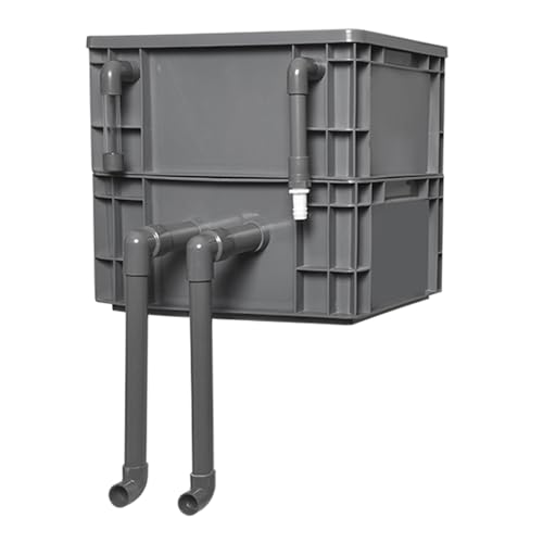 Aquariumfilter Wasserumwälzbox, Externe Aquarium Teich Filter Box 2/3 Ebenen Wasser Zyklus DIY Mehrere Größen(15.75x11.81x13.39in/40x30x34CM) von ZBORAVPIX