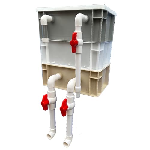 Aquariumfilter Wasserumwälzbox, Externer 2/3-stufiger Aquarium-Filter-Umschlagkasten for Aquarium und Teich in mehreren Größen(11.81x7.87x13.78in/30x20x35CM) von ZBORAVPIX