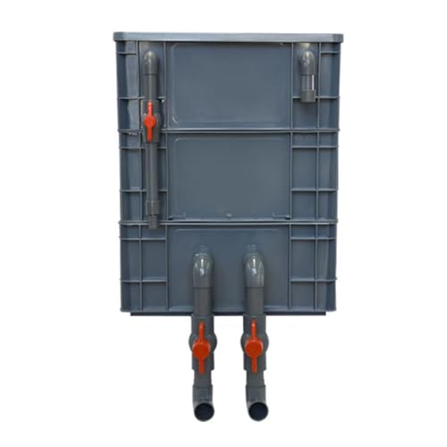 Aquariumfilter Wasserumwälzbox, Externer 2/3-stufiger Aquarium-Filterkasten for Aquarien und Teiche, Rot, mehrere Größen(15.75x11.81x14.17in) von ZBORAVPIX