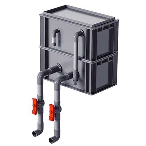 Aquariumfilter Wasserumwälzbox, Externer Aquarium-Wasserkreislauf-Filterkasten, 2/3-stufig, for Aquarien und Teiche, mehrere Größen(11.81x7.87x9.06in/30x20x23CM) von ZBORAVPIX