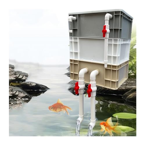 Aquariumfilter Wasserumwälzbox, Externer Umsatzkasten-Aquariumfilter-Fischtank-Teich 2/3-stufig, mehrere Größen, keine Pumpenmedien(11.81x7.87x13.78in/30x20x35CM) von ZBORAVPIX