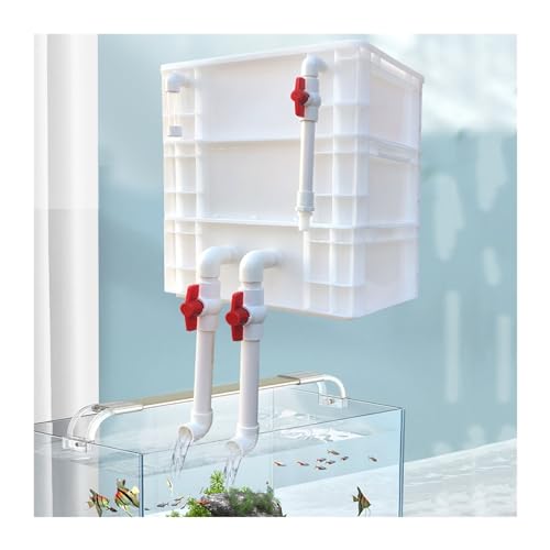Aquariumfilter Wasserumwälzbox, Externer Umschlagkasten for Aquarien und Teiche, keine Pumpe, kein Medium, weiß, mehrere Größen(15.75x11.81x20.08in/40x30x51CM) von ZBORAVPIX