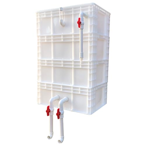 Aquariumfilter Wasserumwälzbox, Externer Umschlagkasten for Aquarien und Teiche, keine Pumpe, kein Medium, weiß, mehrere Größen(23.62x15.75x34.65in/60x40x88CM) von ZBORAVPIX