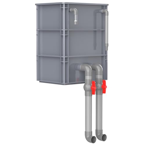 Aquariumfilter Wasserumwälzbox, Filterbox for Aquarien und Teiche, rot, mehrere Größen, Pumpe und Filtermedien nicht im Lieferumfang enthalten(11.81x7.87x13.78in/30x20x35CM) von ZBORAVPIX