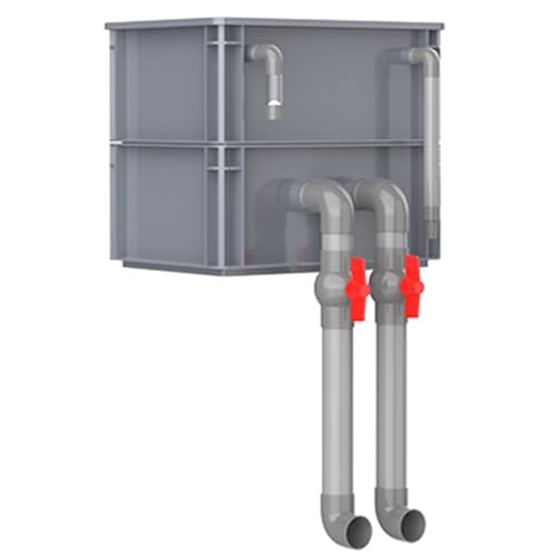 Aquariumfilter Wasserumwälzbox, Filterbox for Aquarien und Teiche, rot, mehrere Größen, Pumpe und Filtermedien nicht im Lieferumfang enthalten(11.81x7.87x9.45in/30x20x24CM) von ZBORAVPIX