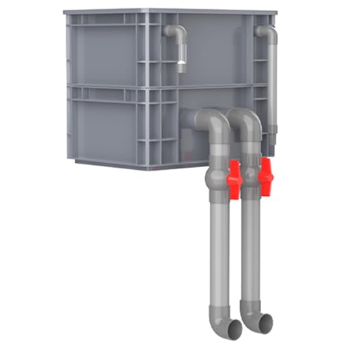 Aquariumfilter Wasserumwälzbox, Filterbox for Aquarien und Teiche, rot, mehrere Größen, Pumpe und Filtermedien nicht im Lieferumfang enthalten(15.75x11.81x13.78in/40x30x35CM) von ZBORAVPIX
