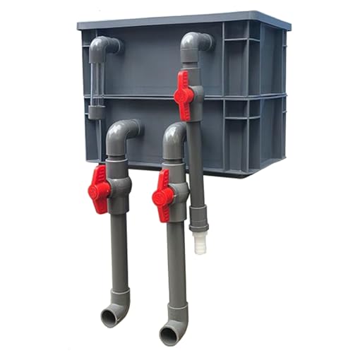 Aquariumfilter Wasserumwälzbox, Turnover Box Aquarium Teich Filter Externe 2/3 Ebenen Keine Filter Media Rot Mehrere Größen(11.81x7.87x9.06CM) von ZBORAVPIX
