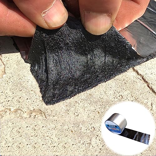 Asphalt Rissversiegelung Füller Band, Bituminöses Aluminiumfolienband zur Reparatur von Dachlecks, selbstklebend, mehrere Größen(0.5x3m) von ZBORAVPIX