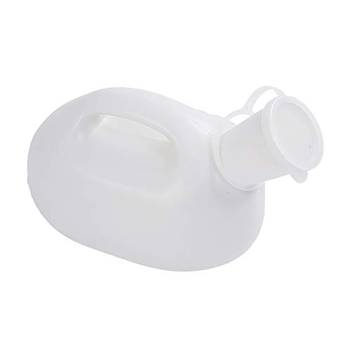 Bettpfanne Flasche Urinale Kammer, Urinal for Männer, 2000 ml, tragbarer Reise-Urinbehälter aus Kunststoff mit Deckel, weiß, 18 x 8 cm Bettpfanne Flasche Urinale Kammer, Urinal for Männer, 2000 ml, tragbarer Reise-Urinbehälter aus Kunststoff mit Deckel, weiß, 18 x 8 cm von ZBORAVPIX