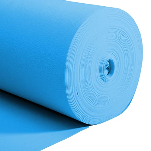 Boden Läufer Teppich， Blauer Läufer for den Hochzeitsgang, 2 mm, 1–1,5m x 10–50m(1x15m) von ZBORAVPIX