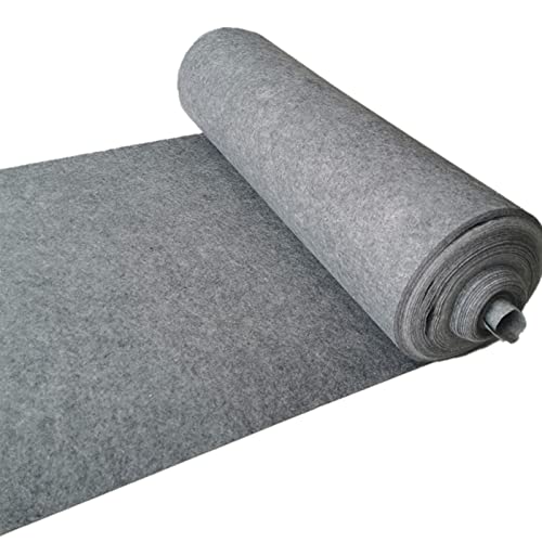 Boden Läufer Teppich， Läufer for den Hochzeitsgang, Grau, mehrere Größen, Polyester, 2 mm(1.2x50m) von ZBORAVPIX