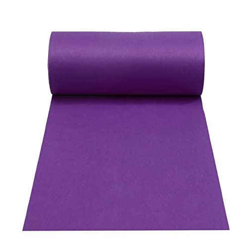 Boden Läufer Teppich， Läuferteppich for Hochzeitsgänge, Lila, 1m–1,5m x 10m–50m, Polyester(1x20m) von ZBORAVPIX