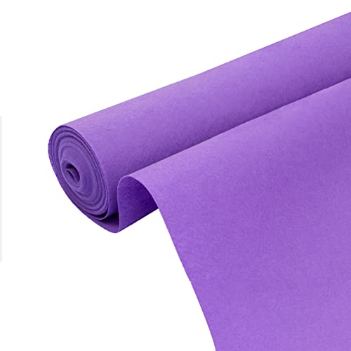Boden Läufer Teppich， Lila Gangläufer mit 1 Stück Klebeband, Polyester, 2 mm dick, 1–1,5 m x 10–50 m for Hochzeiten(1x10m) von ZBORAVPIX