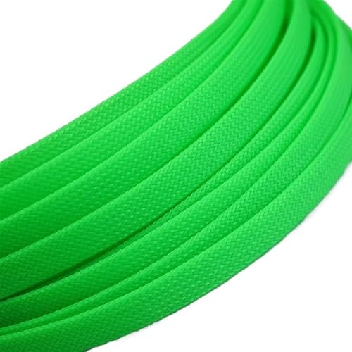 Cable Tidy Sleeve Protector Wire, Erweiterbare geflochtene Kabelhülle 2-35 mm Mehrfarbig 1 Meter(Green,35mm) von ZBORAVPIX