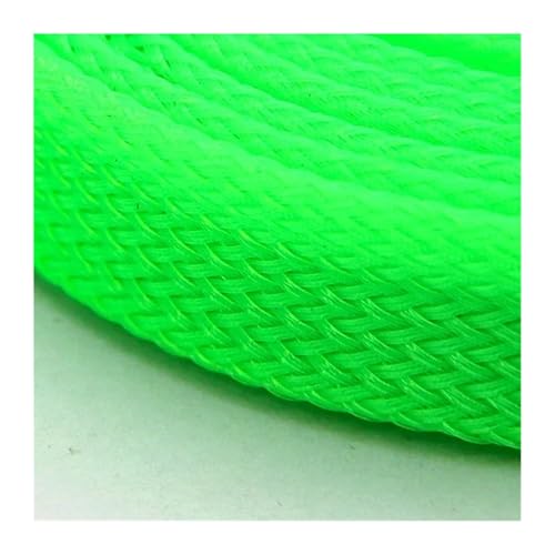 Cable Tidy Sleeve Protector Wire, Erweiterbarer, hochdichter Geflechtschlauch aus PET, mehrfarbig, 2–40 mm, 2 m(Uv Green,10MM-2 METERS) von ZBORAVPIX