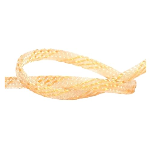 Cable Tidy Sleeve Protector Wire, Geflochtene PET-Kabelhülle, transparent, goldfarben, 2–16 mm(8MM-1METER) von ZBORAVPIX