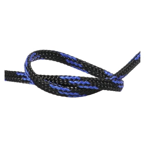 Cable Tidy Sleeve Protector Wire, Hochdichter, erweiterbarer, isolierter PET-Geflecht-Kabelschlauch, Schwarz/Blau, 2–50 mm(6MM-1METER) von ZBORAVPIX