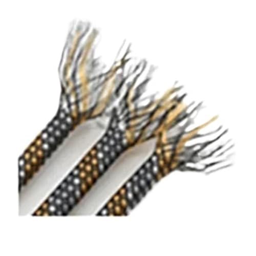 Cable Tidy Sleeve Protector Wire, Isolierte geflochtene, erweiterbare Kabelhülle, PP-Baumwolle, PET-Garn, mehrfarbig, mehrere Größen(Orange White Grey,4MM-1METER) von ZBORAVPIX
