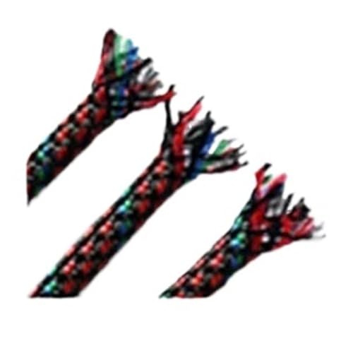 Cable Tidy Sleeve Protector Wire, Isolierte geflochtene, erweiterbare Kabelhülle, PP-Baumwolle, PET-Garn, mehrfarbig, mehrere Größen(Red Blue Green,12MM-1METER) von ZBORAVPIX