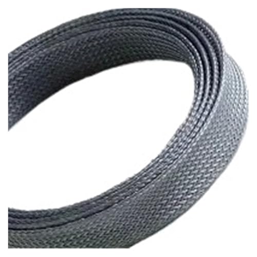 Cable Tidy Sleeve Protector Wire, Kabelbaum PET Geflochtene Hülse Mehrfarbig 2-30mm 2 Meter(Grey,DIA 6MM-2 METERS) von ZBORAVPIX
