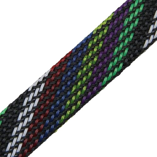 Cable Tidy Sleeve Protector Wire, Kabelmanagement-Hülse 2-40 mm, mehrfarbig(7 Colors,30MM-1 METERS) von ZBORAVPIX