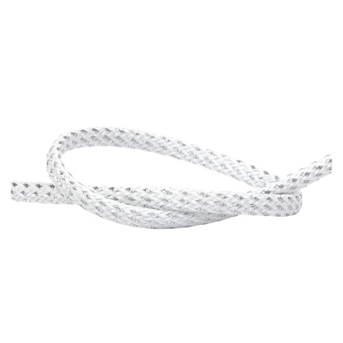 Cable Tidy Sleeve Protector Wire, PET-Geflechtkabelschlauch Weiß Silber 2-25mm(16MM-10 METERS) von ZBORAVPIX