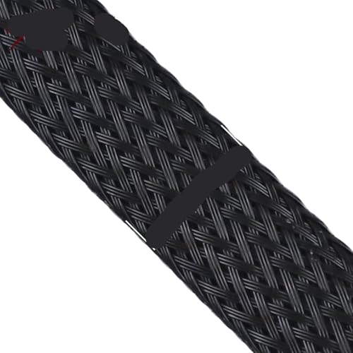 Cable Tidy Sleeve Protector Wire, PET-Nylon-Kabelschlauch Schwarz 10 Meter 2-35mm(Width-10mm) von ZBORAVPIX