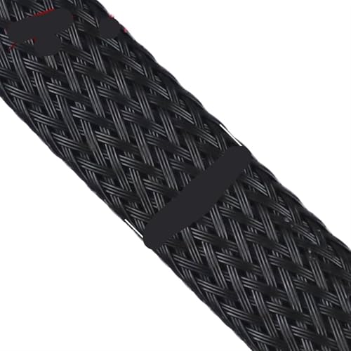 Cable Tidy Sleeve Protector Wire, PET-Nylon-Kabelschlauch Schwarz 10 Meter 2-35mm(Width-16mm) von ZBORAVPIX