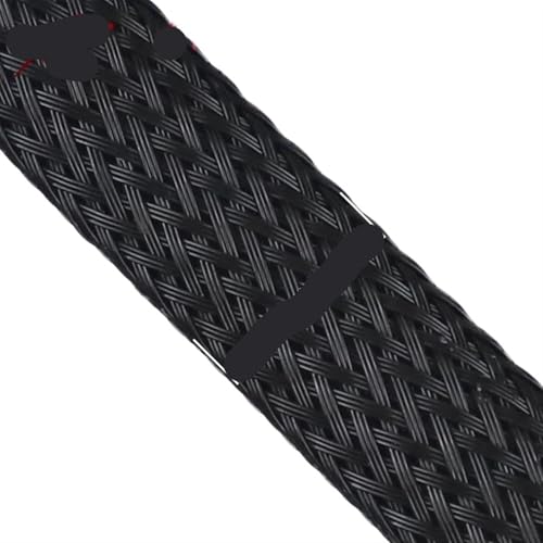 Cable Tidy Sleeve Protector Wire, PET-Nylon-Kabelschlauch Schwarz 10 Meter 2-35mm(Width-25mm) von ZBORAVPIX
