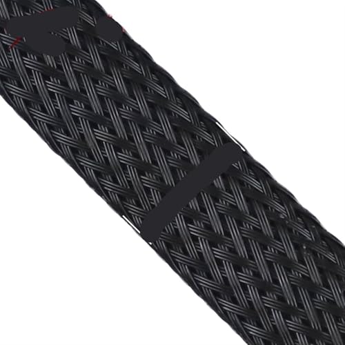 Cable Tidy Sleeve Protector Wire, PET-Nylon-Kabelschlauch Schwarz 10 Meter 2-35mm(Width-4mm) von ZBORAVPIX