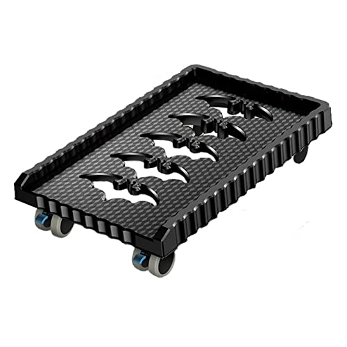 Computer-CPU-Ständer, Halterung Boden-PC-Tower-Ständer mit Rollen for Gaming-PC in Mehrfarbig(Black) von ZBORAVPIX