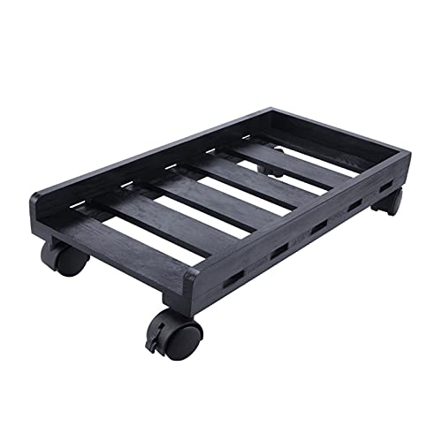 Computer-CPU-Ständer, Halterung Mobiler CPU-Halter, Computer-Tower-Ständer mit 4 Lenkrollen unter dem Schreibtisch, mehrfarbig(Black) von ZBORAVPIX