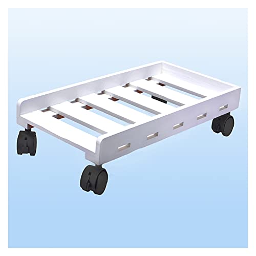 Computer-CPU-Ständer, Halterung Mobiler CPU-Halter, Computer-Tower-Ständer mit 4 Lenkrollen unter dem Schreibtisch, mehrfarbig(White) von ZBORAVPIX
