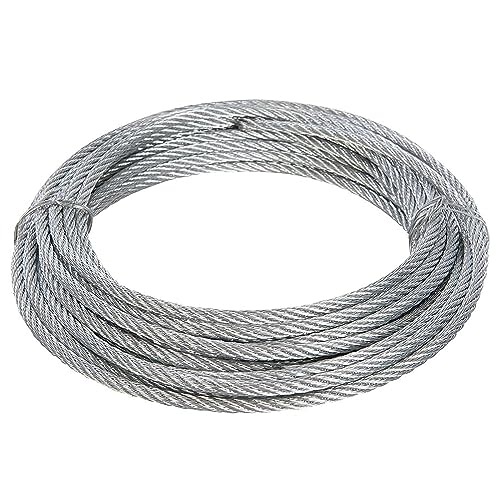 Drahtseil aus rostfreiem Stahl, 7X19-Strang-Flugzeugdrahtseil, 8 mm, 7000 lbs Bruchfestigkeit, silberfarben, mehrere Größen(85M/278.9Ft) von ZBORAVPIX