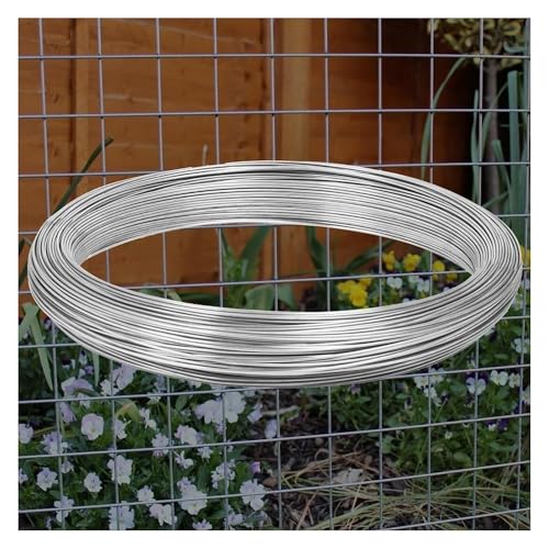 Drahtseil aus rostfreiem Stahl, Edelstahl-Drahtseil for den Garten, 3,5 mm, silberfarben, 5–100 m(90M/295.3Ft) von ZBORAVPIX