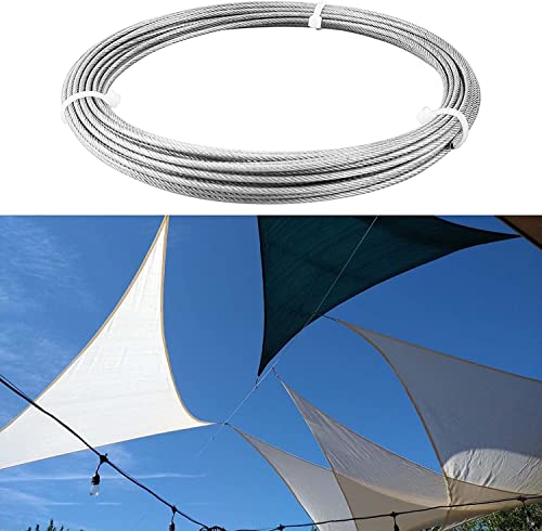 Drahtseil aus rostfreiem Stahl, Edelstahldrahtseil 1/8 Zoll Silber 1-100M(1M/3.3Ft) von ZBORAVPIX
