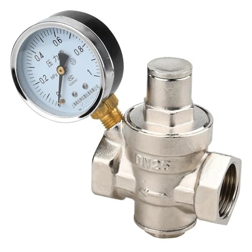 Druckregler Reduzierventil, 1pc Wasserdruckminderventil weiblich mehrere Größen(1.2" with gauge) von ZBORAVPIX