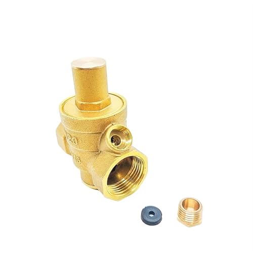 Druckregler Reduzierventil, Einstellbare Messing Druckminderer Ventil Innengewinde Mehrere Größen Gauge Option(DN50(G2”),Valve Without Gauge) von ZBORAVPIX