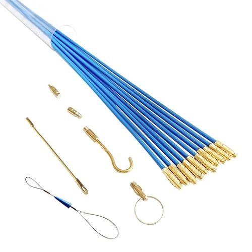 Electrical Wire Threader Puller, Fiberglas-Kabel-Push-Puller-Fisch-Zieh-Kit 4 mm Durchmesser 33 cm/45 cm(4mmx33cm-01) von ZBORAVPIX