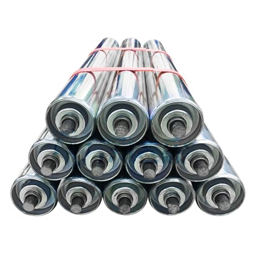 Ersatzrollen für Conveyor， Rollenförderer aus Edelstahl, 12er-Pack, mehrere Durchmesser, mehrere Längen, nicht angetriebene Ersatzrollen(Dia 60mm/2.4'',L 400MM(15.7in)) von ZBORAVPIX